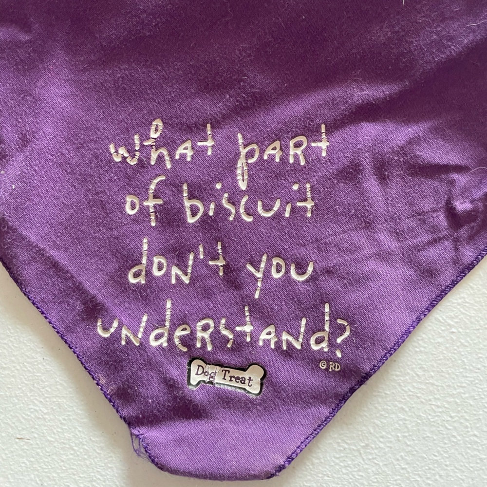 Biscuit Dog Bandana, L